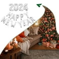 thumbnail image 3 of Transemion Ballon Réutilisable Bonne Année Grand Application pour Intérieur et Extérieur Argent 1ensemble, 3 of 6