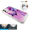 thumbnail image 4 of Butterfly Flower Pink Case for iPhone 11 ONLY 6.1'' 4 Cushion Corners TPU Bumper + Hard Acrylic Back Shockproof Scratch-Resistant Cover for Girls Women Teen, 4 of 4