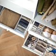 thumbnail image 2 of Simplehouseware Foldable Cloth Storage Box Closet Dresser Drawer Divider Organizer Basket Bins For Underwear Bras, Gray (Set Of 6), 2 of 9