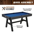 thumbnail image 5 of Barrington Billiards Harrison 5 ft Pool Table with 2 Cue Sticks & Complete Accessory Set, Blue, 5 of 10