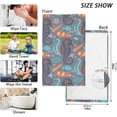 thumbnail image 2 of Coolnut Hand Towels Watercolor Seahorse Fish Patterned 2 PCS, Cotton Bath Towel for Drying Face Hands Body Decorative Water Absorbent Lightweight Towels for Bathroom Ktichen Travel Gym, 16"x28", 2 of 6