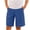 #0215-Blue, variant on Boys Girls Capri Leggings 3/4 Length Pants Casual Pants Split Hem Pants Washed Wrinkled Pants With Double Pockets Elastic Waist Summer Wear 5-15Y