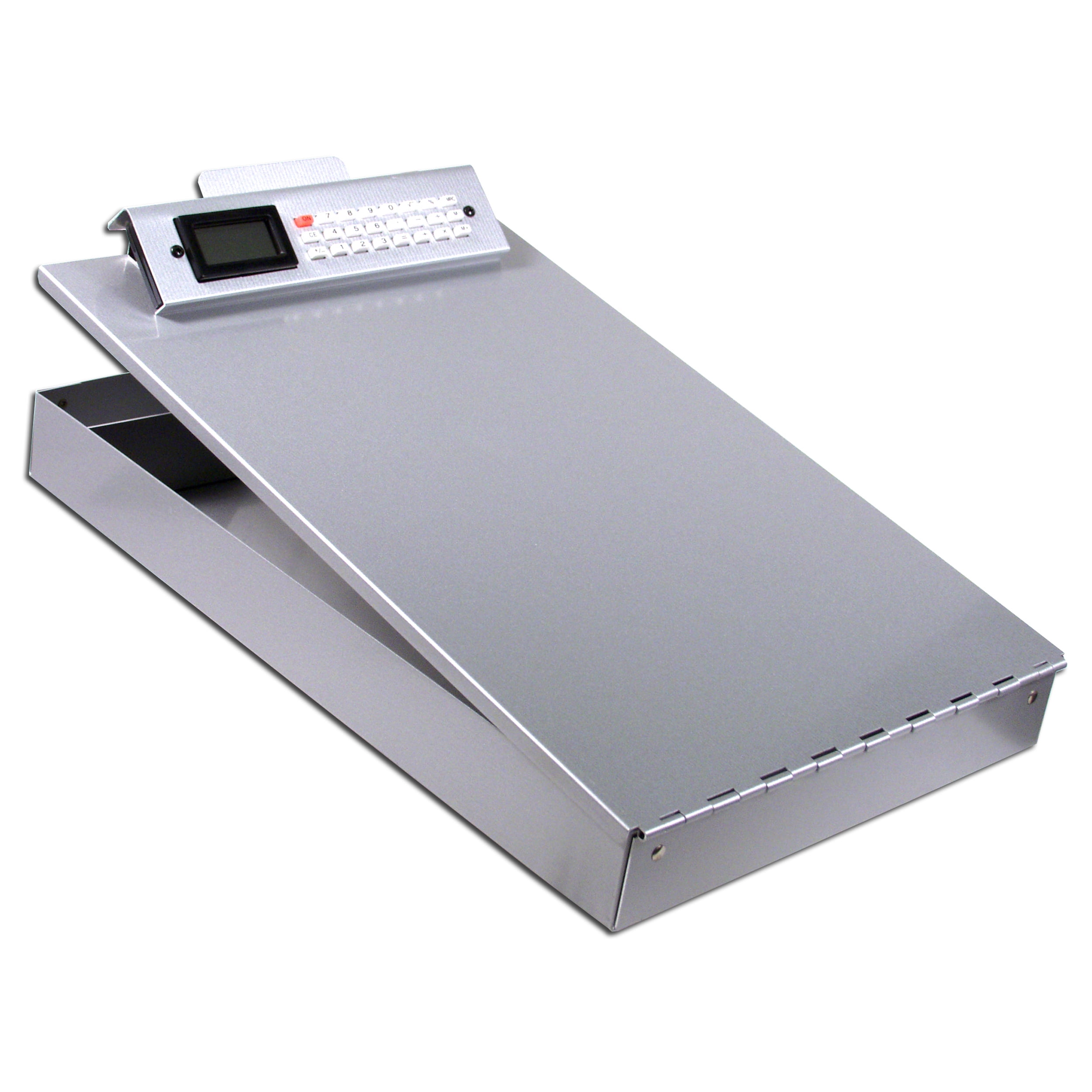 Saunders 11025 Redi-Mate Aluminum Storage Clipboard, 1" Capacity, Holds 8-1/2w x 12h, Silver