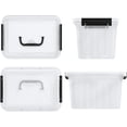 thumbnail image 3 of Parlynie Boîte de Rangement en Plastique de 7 Litres avec Poignée, Boîte de Rangement en Plastique avec Poignée, 6 Paquets, 3 of 7