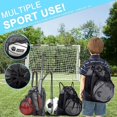thumbnail image 2 of Bolsa de fútbol con cordón para niños, Mochila de Baloncesto Plegable, Bolsa de Gimnasio, Mochila Deportiva con Bolsa de Malla de Bola Desmontable para Voleibol, Béisbol, Yoga,, 2 of 5