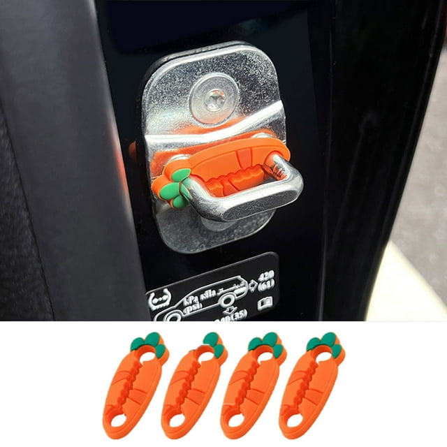BotaniNest 4pcs Door Lock Covers Soundproofing Silicone Door Protective Cover Absorption Silicone Buffer Pad AntiCollision Absorption Pads Silent Buffer Pad Cover For Vehicle Truck