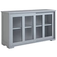 thumbnail image 1 of HOMCOM Kitchen Sideboard Stackable Storage Cabinet with Sliding Glass Door, 1 of 10