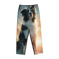 thumbnail image 6 of Fotbe Cloud Border Collie Women's Pajama Pants,Sleepwear Pants,Pj Bottoms Drawstring And Pockets-XX-Large, 6 of 7
