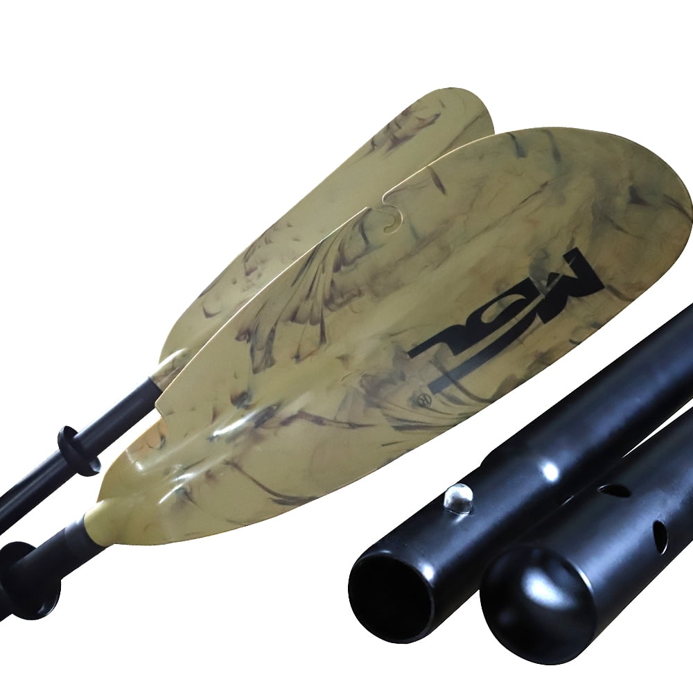 MSC Fishing Kayak Paddle,Color Available Olive,Tan 2-Piece,Measurement Scale, (Olive, 95 inches)