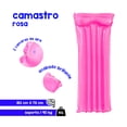 thumbnail image 2 of Cama Montable Flotador Inflable Rosa Bestway Plástico Resistente Transparente, 2 of 4