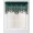 DARK GREEN, variant on 1-Piece Wave Valance with Bead-Trim Tassels, Semi-Sheer Light-Filtering, Rod Pocket, Tailored for Kitchen and Living Room Décor Dark Green Color, 52" Wide x 18" Length."