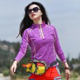 thumbnail image 5 of Chaqueta de senderismo de secado rápido para hombre y mujer, camiseta de manga larga con cuello levantado, camisa ligera de lana para ciclismo, correr, escalada y senderismo, 5 of 5