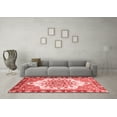 thumbnail image 3 of Ahgly Company Indoor Square Abstract Red Modern Area Rugs, 6' Square, 3 of 4