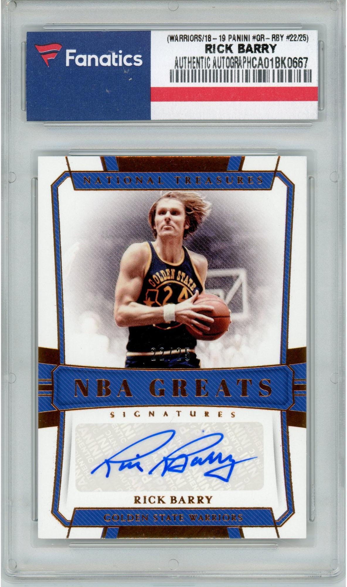 rick barry autograph