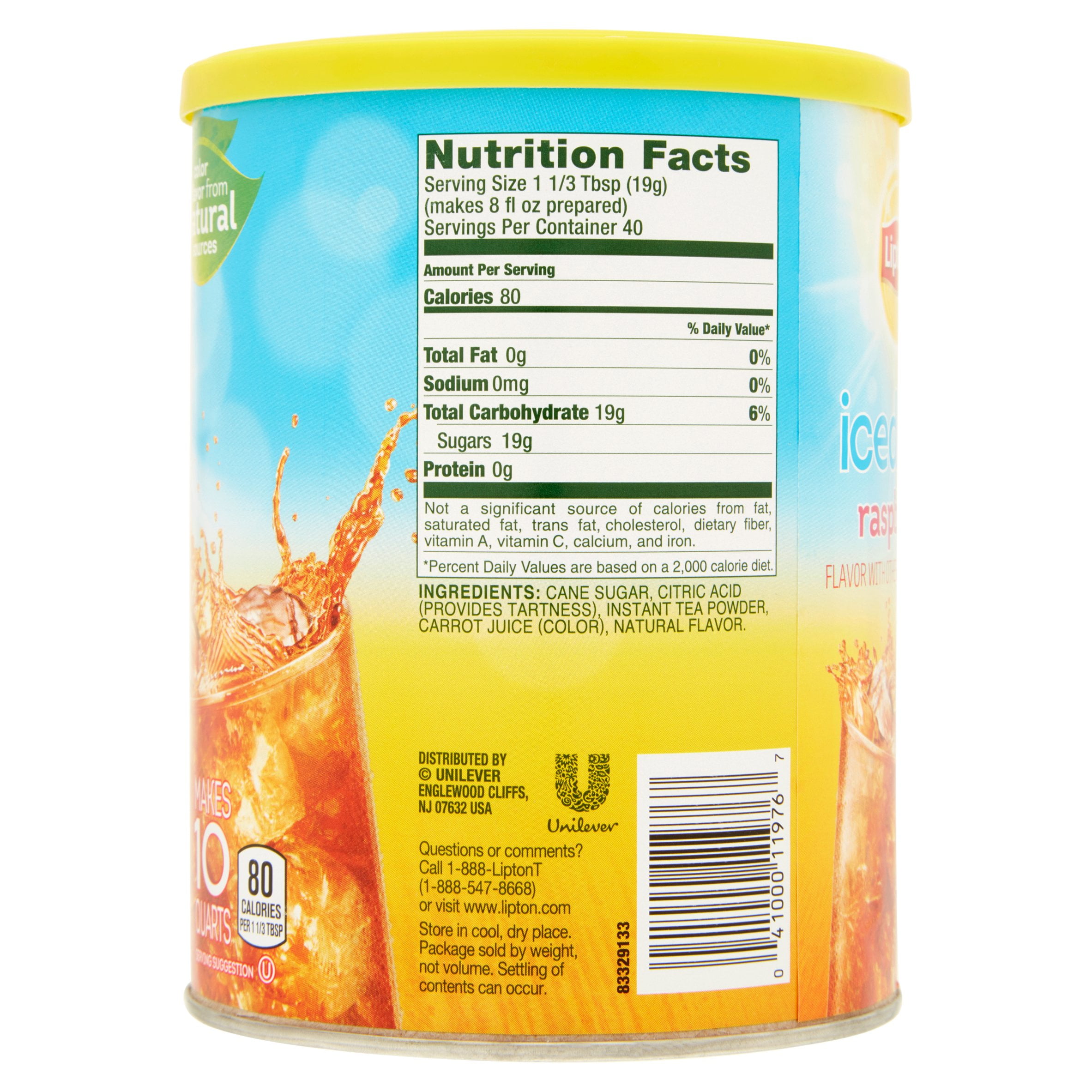Lipton Iced Tea Peach Nutrition Facts Nutrition Ftempo