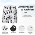 thumbnail image 3 of Haiem Panda Bear1 Mens Swim Trunks with Compression Liner 2 in 1 Swimming Shorts Stretch Swimwear Quick Dry,Board Shorts-Large, 3 of 9