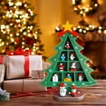 thumbnail image 2 of BinKFF Christmas Interior Decoration - Wooden Christmas Trees Tabletop Decor Rustic Christmas Decor Wooden Trees Sign for Home Office Fireplace Farmhouse Party Xmas Centerpieces, 2 of 6