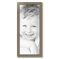thumbnail image 2 of ArtToFrames 12" x 29" Aged White Gold Picture Frame, 12x29 inch Silver Wood Poster Frame (WOM-2036), 2 of 7