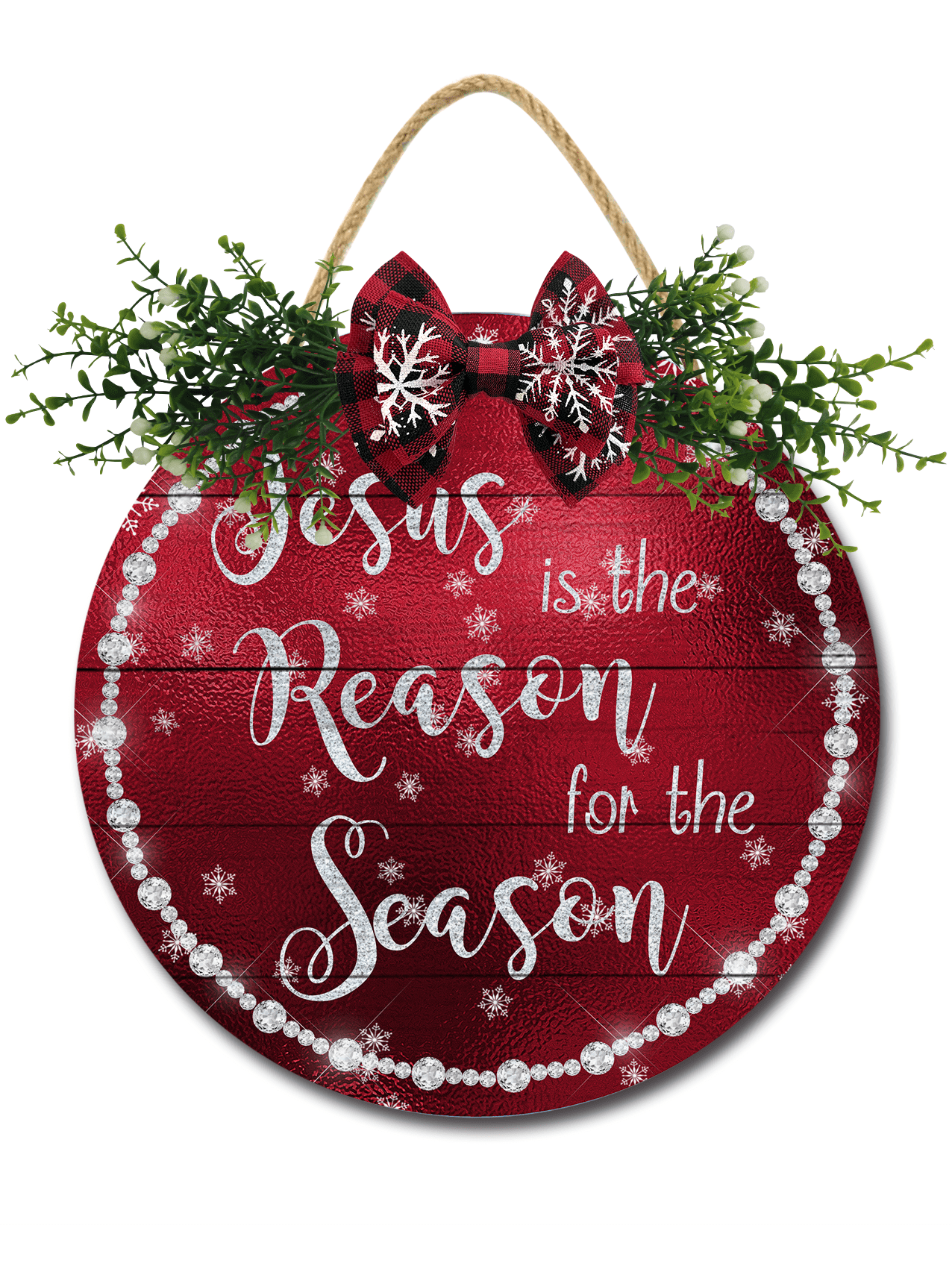 Front Door Porch Decorations Reason For The Season Door Hanging Sign 12