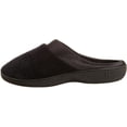 thumbnail image 7 of isotoner Womens Microterry Pillowstep Slippers with Satin Cuff BLK-8/9, 7 of 7