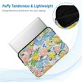 thumbnail image 2 of FORMRS 15"-15.6" Laptop Sleeve Protective Case Soft Carrying Quilted Computer Bag Cover, Blue Floral Wave, 2 of 7