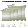 thumbnail image 5 of Throw Pillow Covers, Sage Green Striped 16x16 Pillow Covers for Couch/Sofa/Bed, Modern Farmhouse Stripes Elegant Decorative Square Linen Cushion Pillowcase for Home Decor, 5 of 9