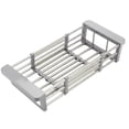 thumbnail image 2 of 2026 Extend Kitchen Sink Drain Basket with Adjustable Boom, Retractable Stainless Steel Sink Rack, Multifuncion Sink Drying Rack, Dish Drying Rack for Vegetables Fruits Dishes, Dish Rack Over Sink, A, 2 of 6