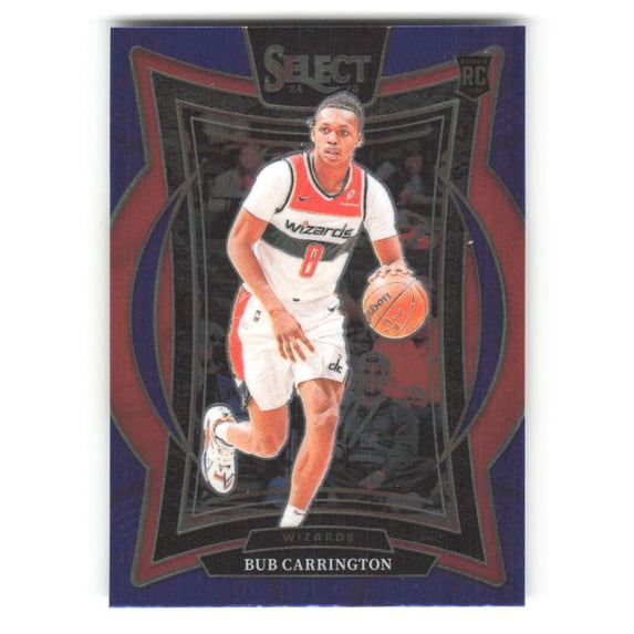 2024-25 Panini Select Blue #81 Bub Carrington Concourse Washington Wizards NBA Basketball Trading Card