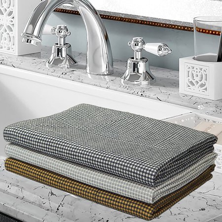 RADANYA 100% Cotton Waffle Weave Bath Towel - Soft, Absorbent & Quick Dry Towel for Beach, Pool, Travel, Spa and Yoga - 28 x 60 Inches - Pack of 3 - Black, Yellow, Grey