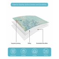 thumbnail image 4 of Full Size Quilt Bedding Set, Teal Beach Coastal Reversible Summer Quilt 3 Pieces, Summer Nautical Coral Shell Botanical Lightweight Bedspreads Coverlets with 2 Pillow Shams for All Seasons, 4 of 5