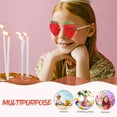 thumbnail image 3 of QUMIIRITY Gafas De Sol Rojas Sin Marco De Plástico Con Para Ocasiones Especiales, 3 of 7