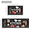 thumbnail image 2 of Kitchen Mat Set of 2 Non Slip Thick Kitchen Rugs and Mats for Floor Comfort Standing Mats for Kitchen, Sink, Laundry, 17"x47"+17"x28", 2 of 5