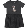 thumbnail image 3 of Inktastic Butternut Yorkie Girls Toddler Dress, 3 of 5