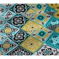 thumbnail image 6 of oneOone Viscose Jersey Dark Teal Blue Fabric Abstract Traditional Dress Material Fabric Print Fabric By The Yard 60 Inch Wide, 6 of 7