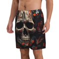 thumbnail image 2 of Fotbe Vintage Butterfly Flower Skull Trajes de Baño Estampados para Hombre, Shorts de Verano de Secado Rápido, Ropa de Playa, Bañadores-Small, 2 of 5