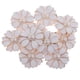 thumbnail image 2 of 10 Uds Botón De Flor De Diamantes De Imitación De Perlas Sunnimix Adornos Planos Blanca + Perla, 2 of 8