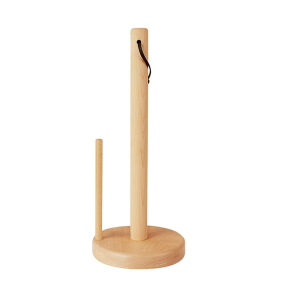 IBASETOY Wood Paper Towel Holder Simple Design for Kitchen Use 1Pcs