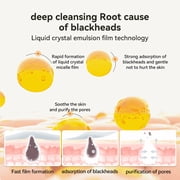 Lanbena Aloe Blackheads Remover Cream Nose Pore Strips Face Mask, 30g+60 Pcs