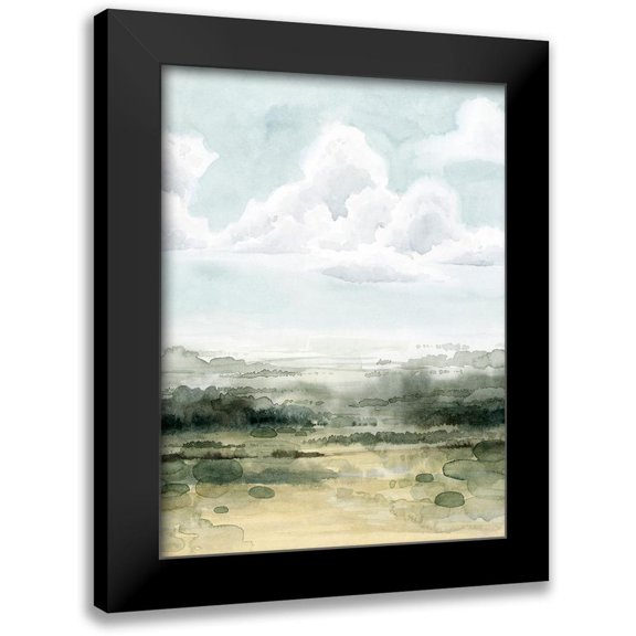 Popp, Grace 12x14 Black Modern Framed Museum Art Print Titled - Valley Highlights II