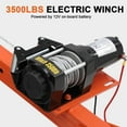 thumbnail image 4 of 1100 lb Electric Pickup Truck Crane with Electric Winch 3500 lb 12V, Folding Truck-Mounted Crane, Painted Steel Pickup Truck Jib Cranes Hoist 360° Swivel for Lifting Goods in Construction Factory, 4 of 9