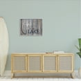 thumbnail image 2 of Stupell Industries Life Better Lake Quote Fish Lakehouse Cabin Nautical Phrase Graphic Art Framed Art Print Wall Art, 30x24, By Kim Allen, 2 of 8
