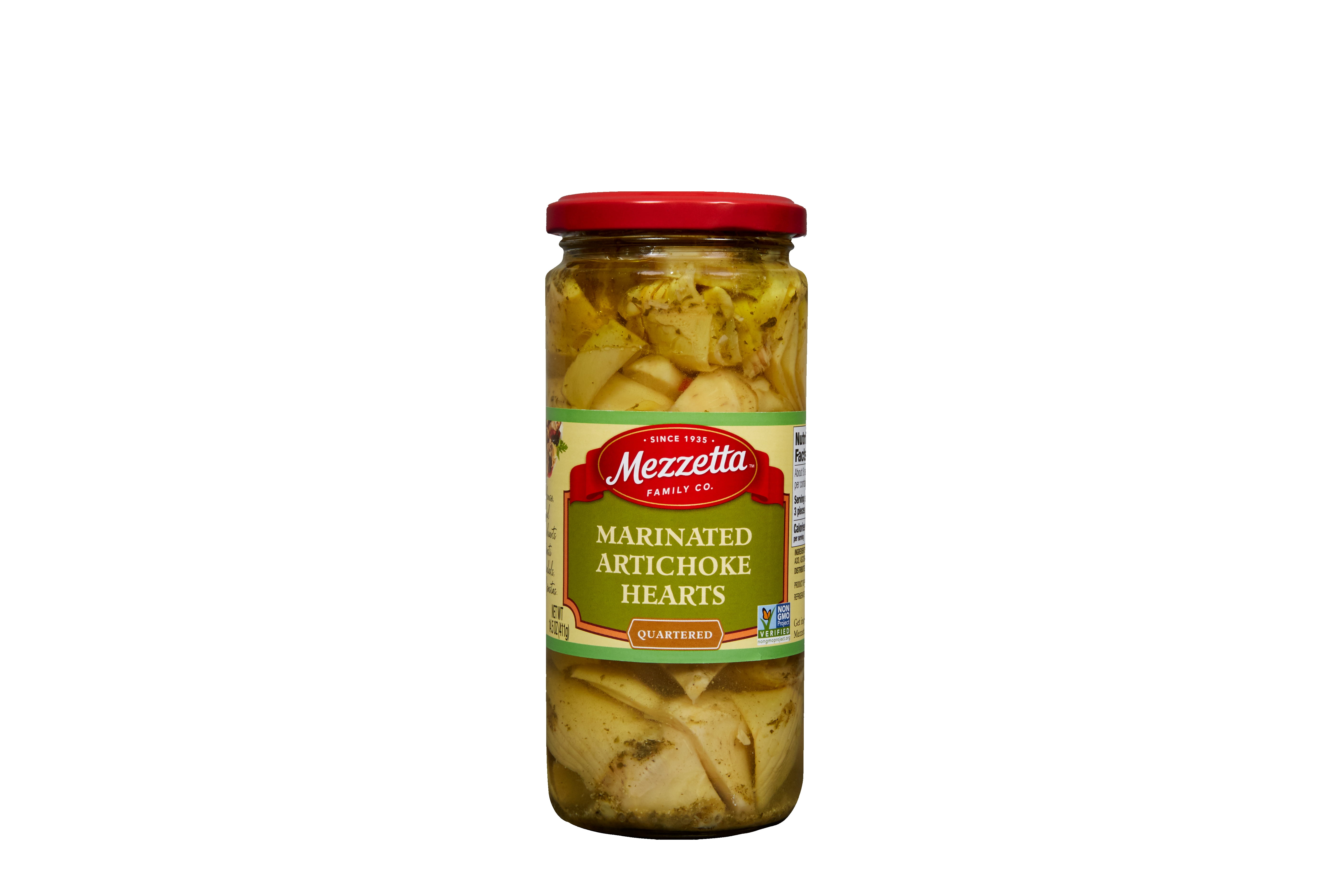 (3 pack) Mezzetta Marinated Artichoke Hearts Quartered, 14.5 oz Jar