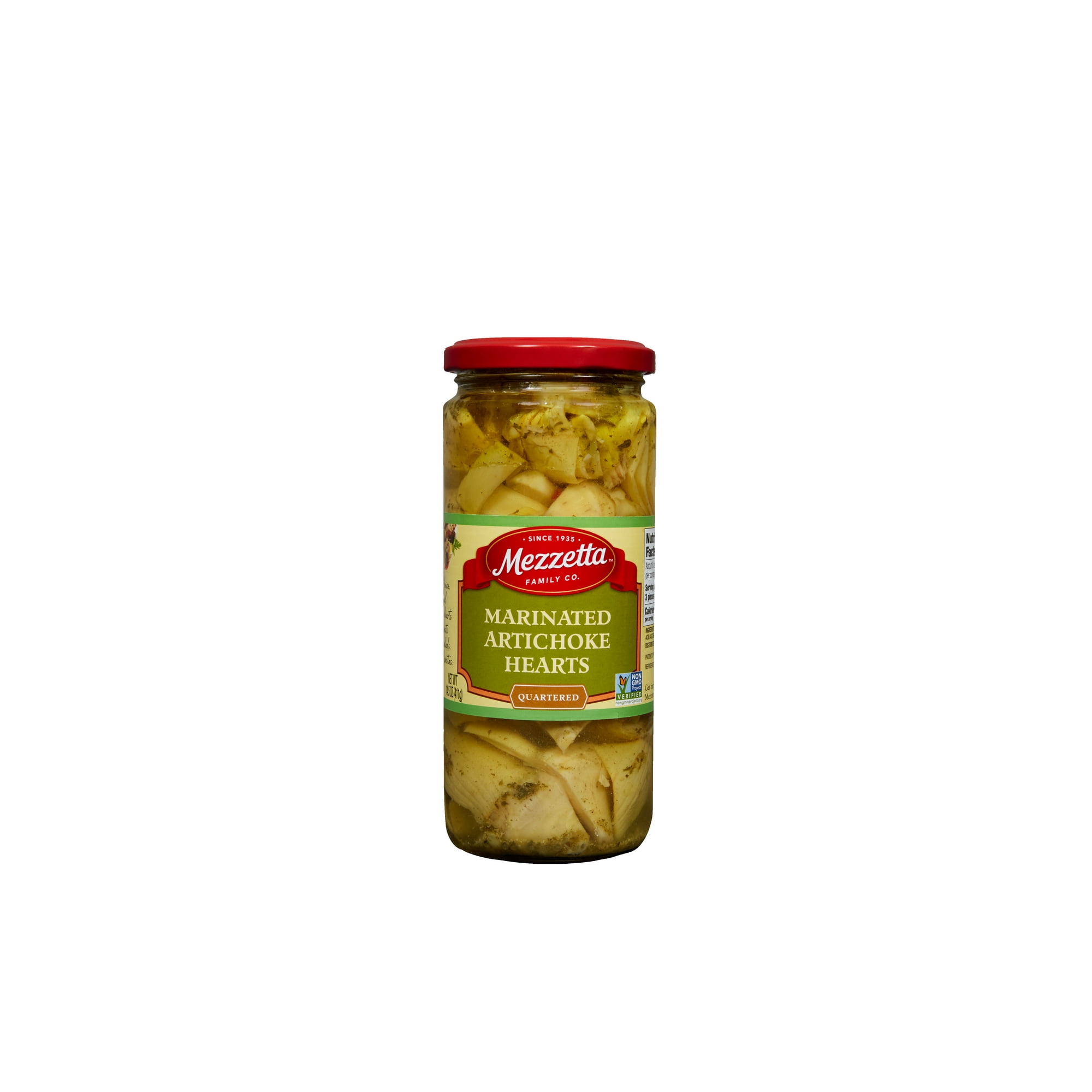 Mezzetta Marinated Artichoke Hearts Quartered, 14.5 oz Jar