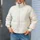 thumbnail image 4 of Chaquetas y abrigos casuales sin capucha de manga larga para mujer, chaqueta de invierno lisa de manga larga, abrigo con cremallera, blusa, abrigo para mujer, 4 of 5