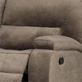 thumbnail image 3 of Pemberly Row Transitional Polyester Manual Loveseat in Kona Brown, 3 of 8