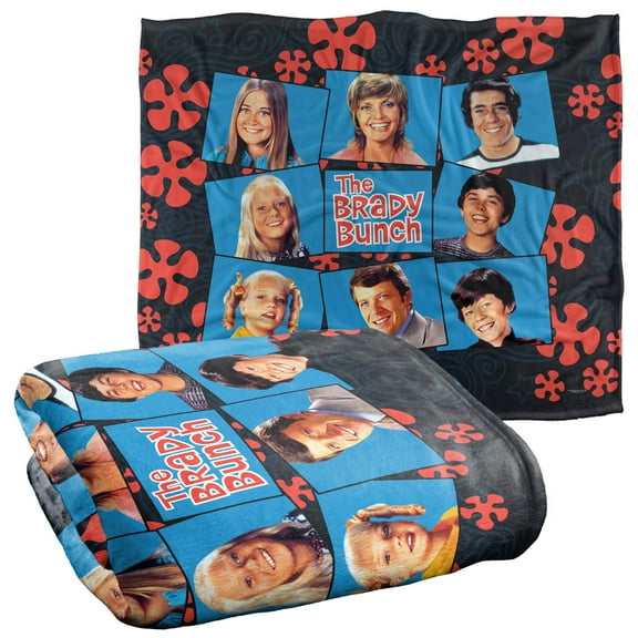 Brady Bunch Squares Officially Licensed Silky Touch Super Soft Throw Blanket 50' x 60'