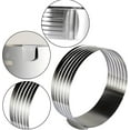 thumbnail image 4 of Nvzi MarxHousehold Adjustable 9" to 12" Stainless Steel Layer Cake Slicer Cutter Mousse Mould Slicing Cake, 4 of 5
