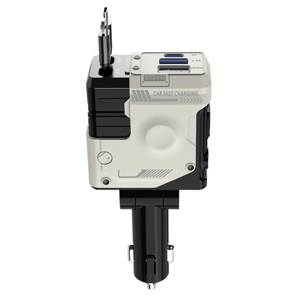 SGACAI Cargador de coche retráctil 4 en 1 Cable USB tipo C rápido B1X0 para adaptador AP