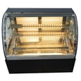 thumbnail image 4 of EQCOTWEA Commercial Countertop Refrigerated Cake Showcase Curved Air-Cooled Cake Display Cabinet 3-Layers 220V, 4 of 11