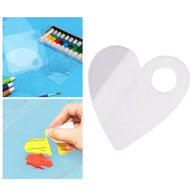 Paleta de pintura al acrílica Perfecl antiadherente con orificio 20cmx20cm